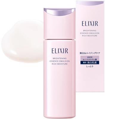 Elixir Emulsion Brightening Moist Type CA 2026 Model Main Body 130mL Quasi-Drug Whitening Transparency Spot Prevention Firmness Moisture Anti-Aging
