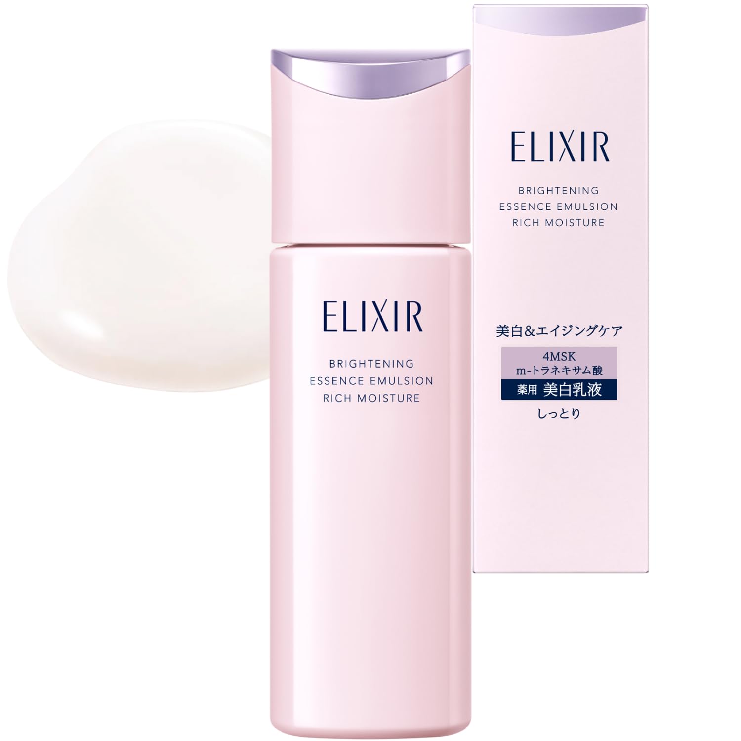 

Elixir Brightening Moisturizing Type ca 130mL Spot 4MSK White ELIXIR Emulsion, [2026 Model] (Quasi-drug) Whitening, Transparency, Prevention,