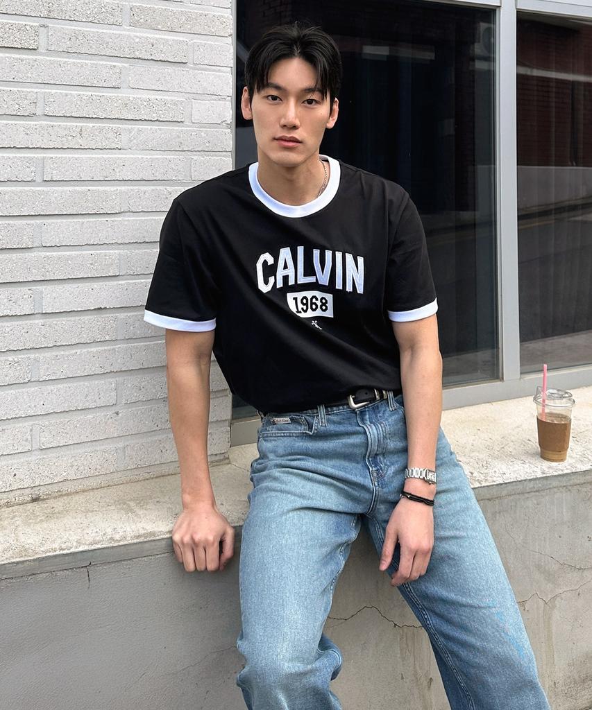 Kaelbinkeullainjin In The City Easy Fit Ringer Tee Black 4Rf297G Ub1