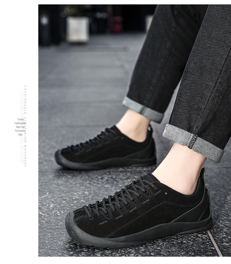 Chic Round Toe Hiking Shoes - Non-Slip, Low-Top Style for Women & Men