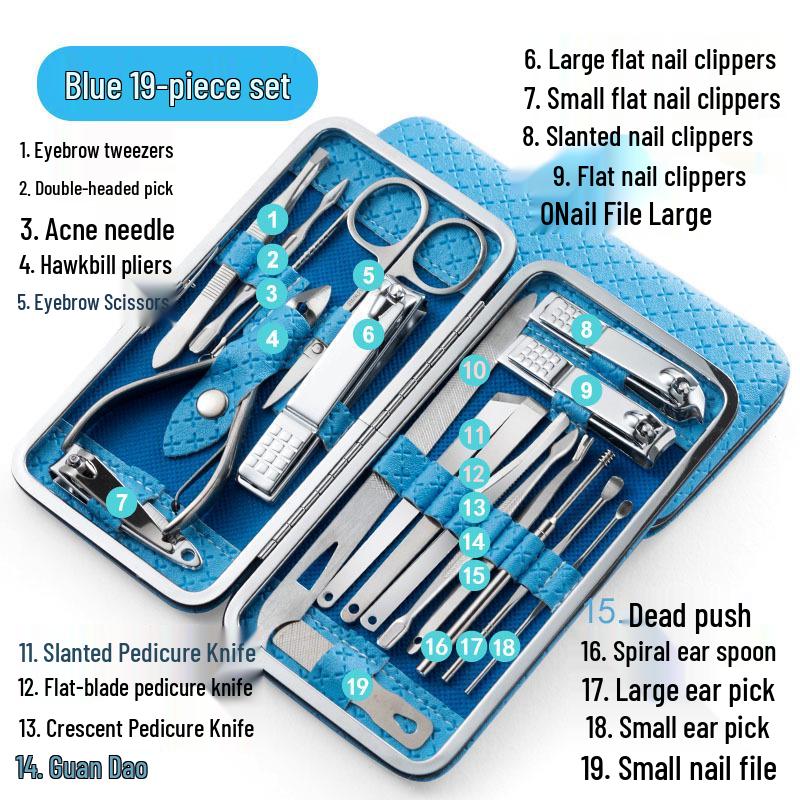 High-Quality Household Nail Clipper Set: 4-Piece Nail Clippers and Scissors