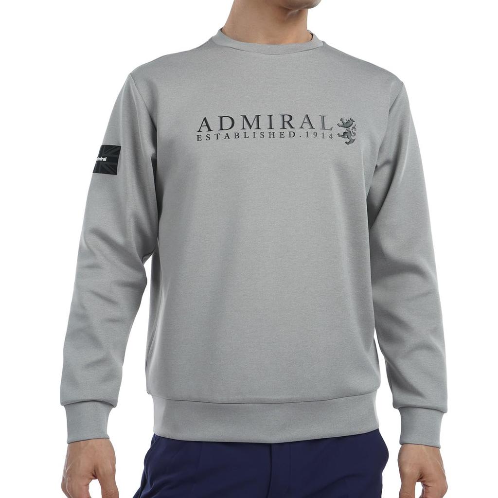 Trainer Cardboard Rampant Logo Sweatshirt ADMA470 Gray [Admiral Golf] Men's