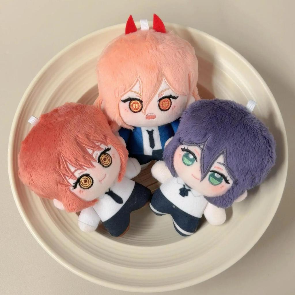 Chainsaw Man Anime Plush Keychain Cute Soft Character Doll Bag Charm Gift Collection Denji Makima Power