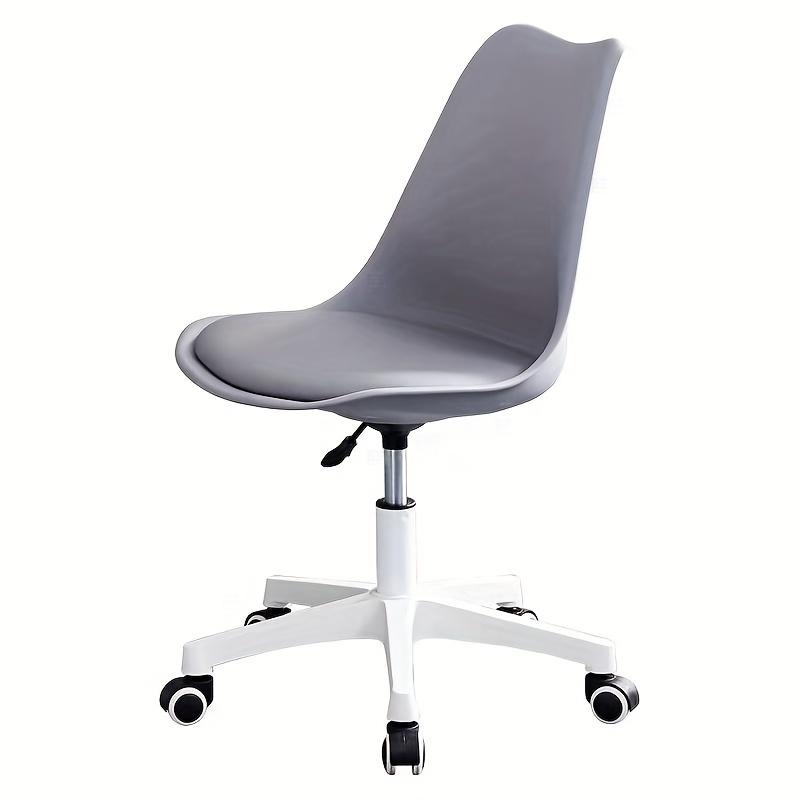 Ergonomischer Rollhocker mit breiterer Sitzfläche & Rückenlehne, 136,08 KG Tragfähigkeit, 360° Drehstuhl für Home Office, Kosmetikstudio