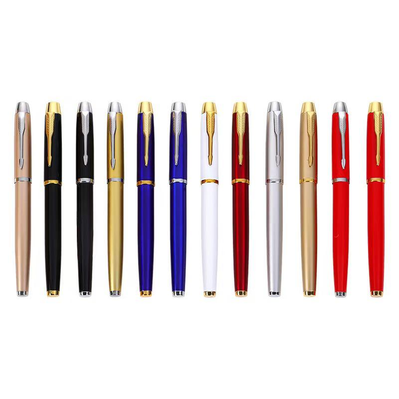 Feather Sword Fountain Pen Set: Black Ink Ballpoint Pen for Office, Meetings, Events, and Business Gifts.