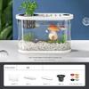 Transparent Plastic Fish Tank Space-Saving Clear Table Fish Bowl Tabletop Fish Bowl  Plant Growing