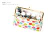 WaKOMONO Komono Kobo Uni Textile Made in Japan Futakoshi Chirimen Japanese Pattern Trapezoid Cosmetic Pouch Plum Free Size (N0111-1) [Modern - Pink]