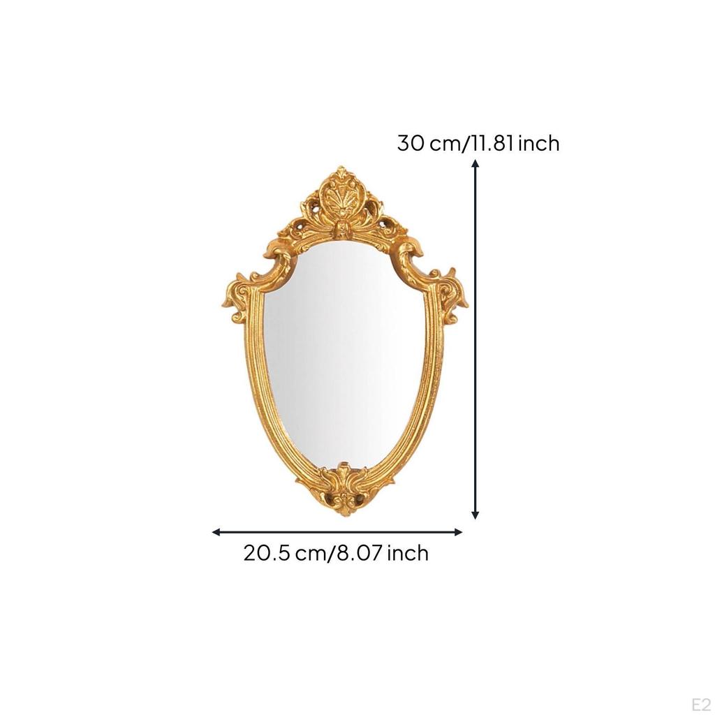 Mirror with Carved Frame Ornate Heraldic Gilded for Homeowners, Interior Designers, Living