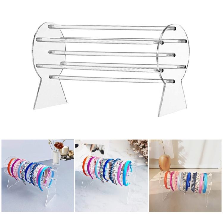 Unique Acrylic Headband Display Rack Versatile Headband Organizers Rack Suitable For Storefronts And Dressing Tables