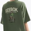Reebok American Style Comfortable Versatile Casual Loose Short Sleeve T-Shirt Unisex Tops Light-Army-Green 24SRM435UGL2