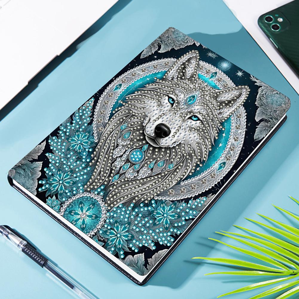 Speziell geformte Tiere Diamantmalerei Tagebuch Notizbuch ohne Linien Strasskunst Handwerksset für Geburtstags- oder Weihnachtsgeschenke