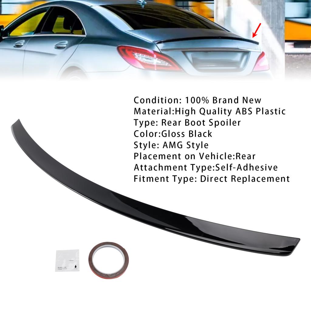 Gloss Black Rear Boot Spoiler For Mercedes-Benz CLS-Class W218 C218 10-18
