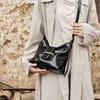 2025 New Women's Bag Retro European and American Fashion Single Shoulder Bag Design Solid Color Niche Casual Single Shoulder Crossbody Bag
