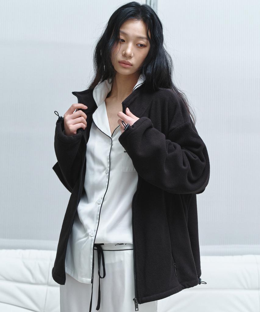 Nick&Nicole Fleece Zip-Up Jacket_Black