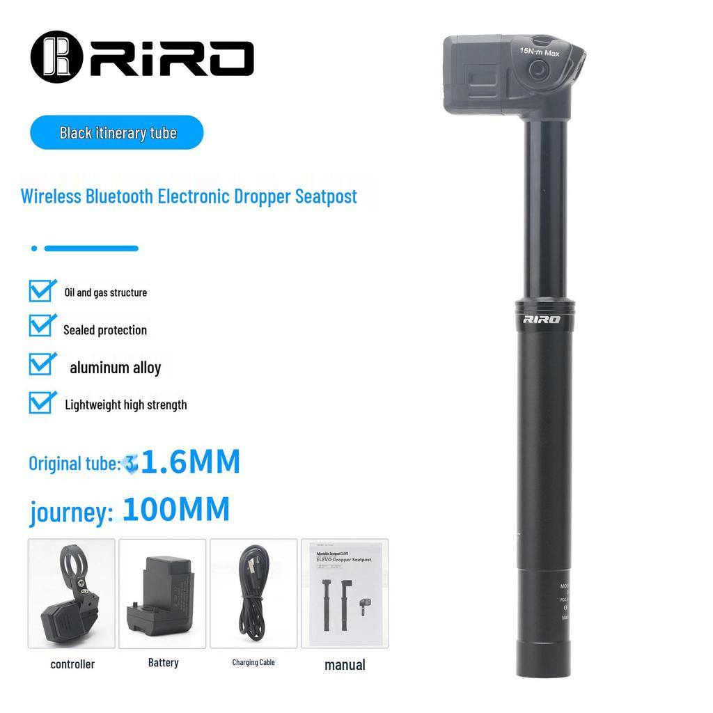 RIRO Wireless Electronic Dropper Seatpost for Enduro and Road Bikes