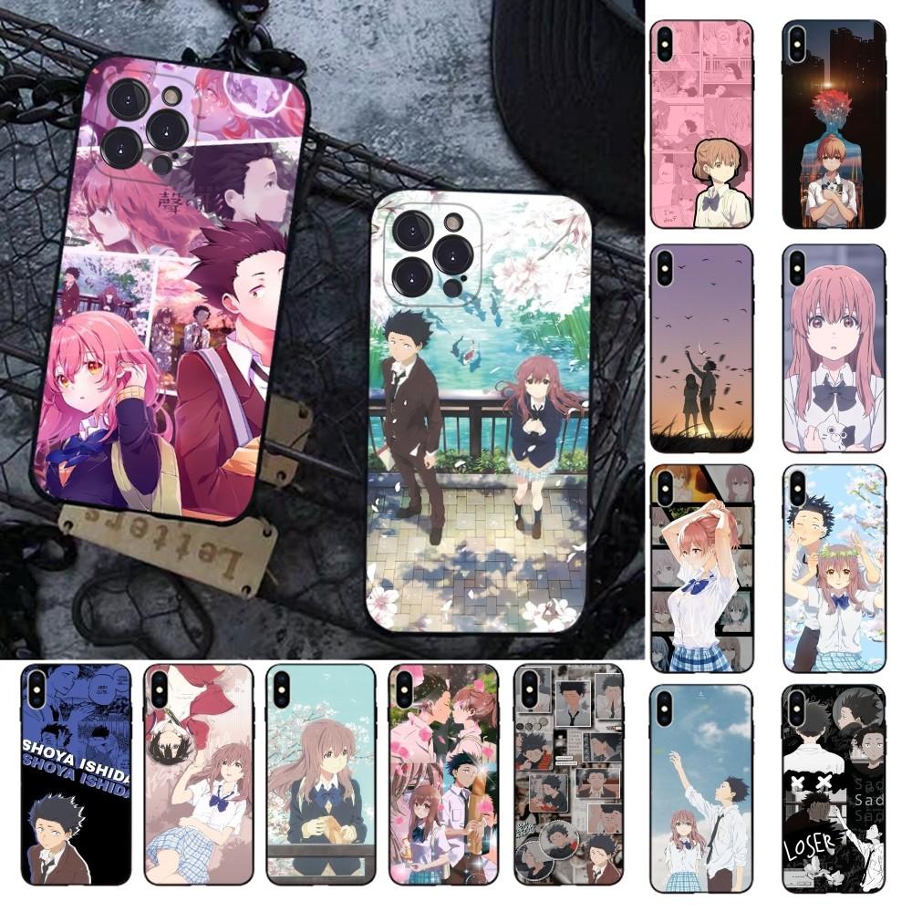

Чехол для телефона Anime A silent voice для iPhone 15 8 7 6 6S Plus X SE 2020 XR XS 14 11 12 13 Mini Pro Max iPhone 12 mini