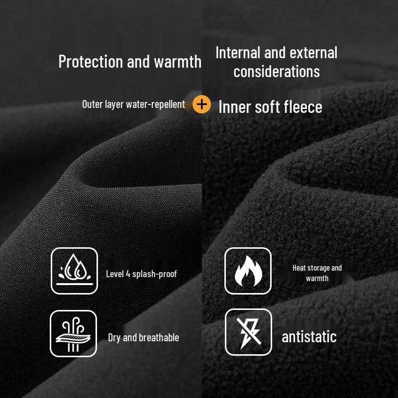 Camel M14CAWI632 Wang Junkai Endorsed Winter Fleece-Lined Outdoor Cargo Pants