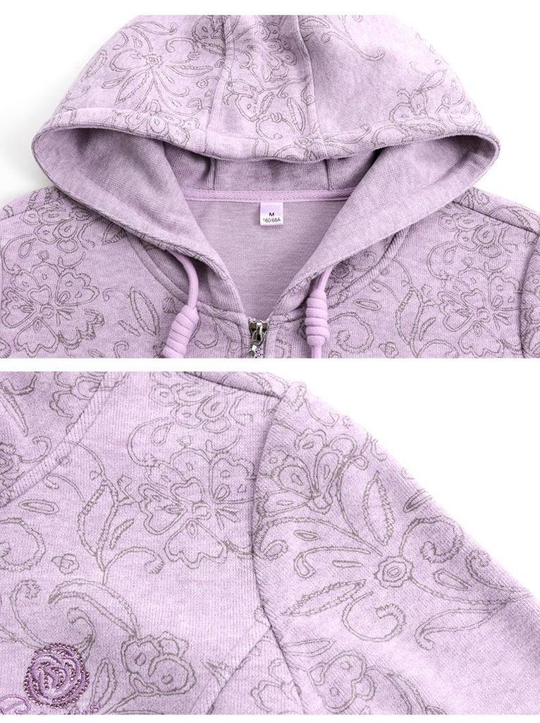 Korean Style Women's Hoodie & Long Pants Set - Casual, Loose, Anti-Aging Sportswear for Spring & Autumn