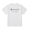 [Snowpeak] Cotton Lettering Short Sleeve T-shirt White (S26MMFTS62)