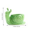 Pot de fleur en céramique en forme d'escargot Boîte de rangement Jardinière Pot pour succulentes Accessoires de bureau