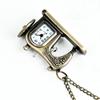 Antique Bronze Sewing Machine Pocket Watch Pendant