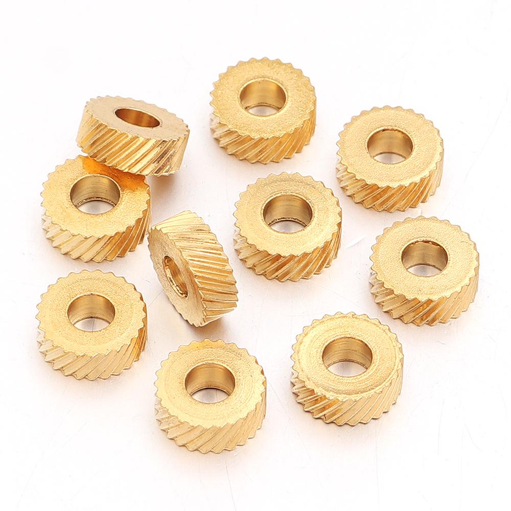10-20pcs/lot Stainless Steel Spacer Beads Round Flat Texture Beads Loose Beads For DIY Bracelet Necklace Jewelry Making Supplies