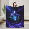Valorant Omen Blanket  Soft Warm Funny Plush Bedding Throws For Students Outdoor Flannel Bedspread Bed Cover