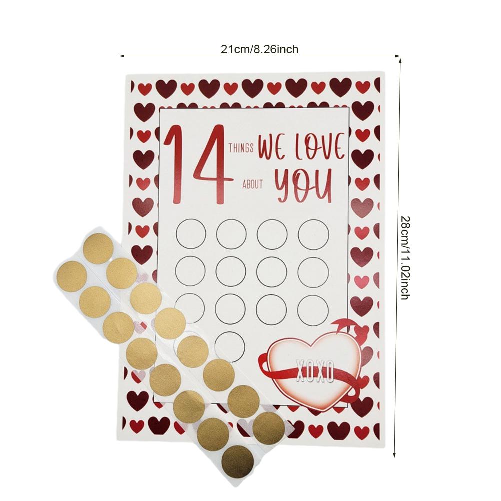 5 st Skraplotter Alla hjärtans dag-present Kärlekskuponger Jubileum DIY-present Dejtkvällsidéer För Fotokortstillbehör