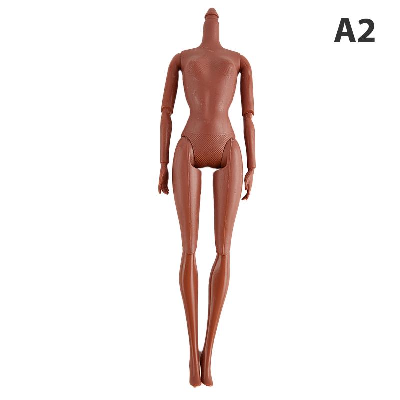 1PC 11 Movable Joints 26/27cm African Doll Nude Body Brown Black Skin Doll Body Skin Children's Pretty Girl Toy Gift