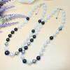S925 Sterling Silver Black Agate & Pearl Choker Necklace for Women - Niche Luxury Design