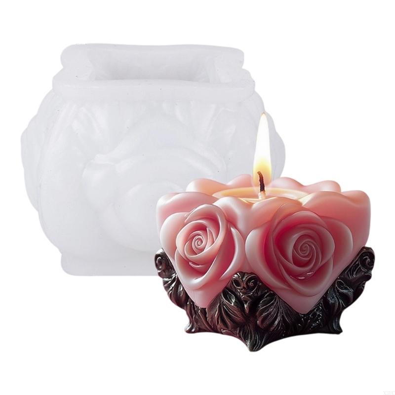 

Flower Embossed Silicone Molds for Making Soap Wedding Parties Decoration X3UC