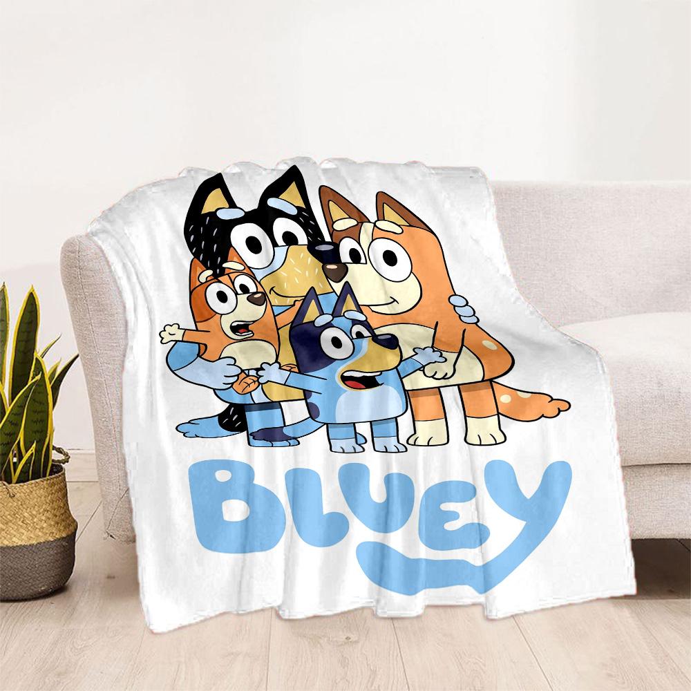 Bluey Friends Adventure Blanket Soft & Cozy Perfect for Picnics Office Bed for All Occasions Modern Style Unique Gift for Family and Friends Camping