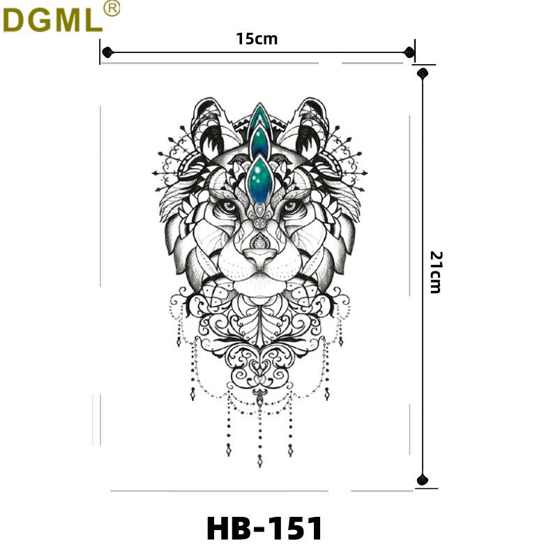 Geisha Skull Flower Tattoo Stickers: Halloween Arm & Face Ghost Designs