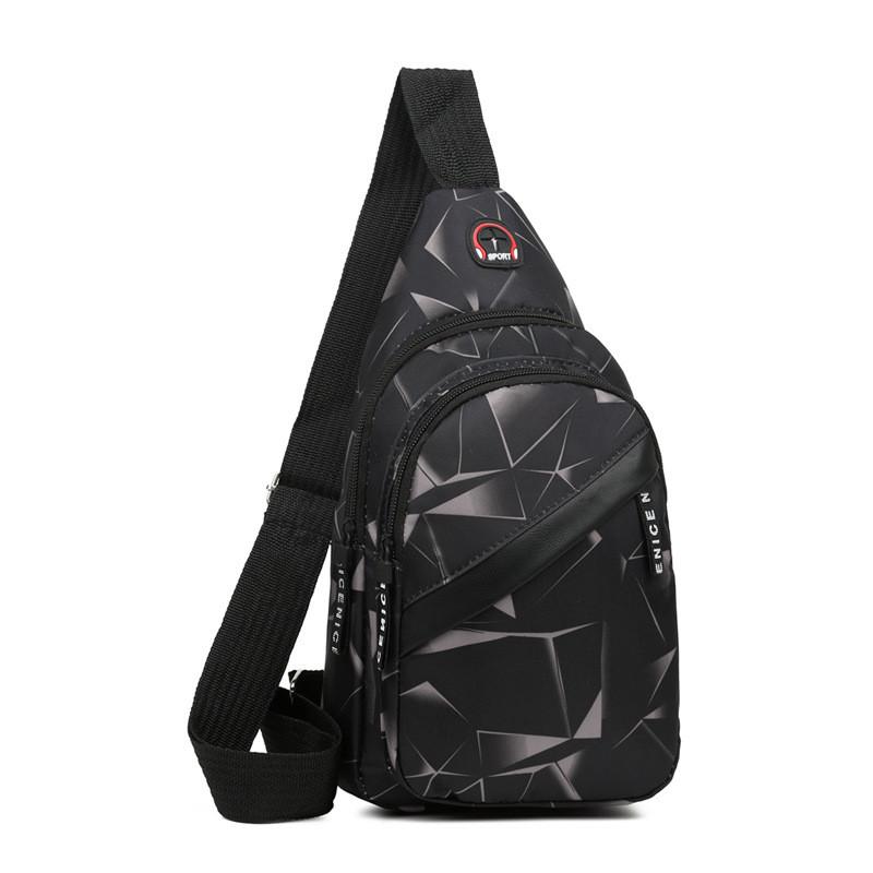 Oxford Fabric Men Chest Bag With Waterproof Construction For Casual Travel And Daily Use