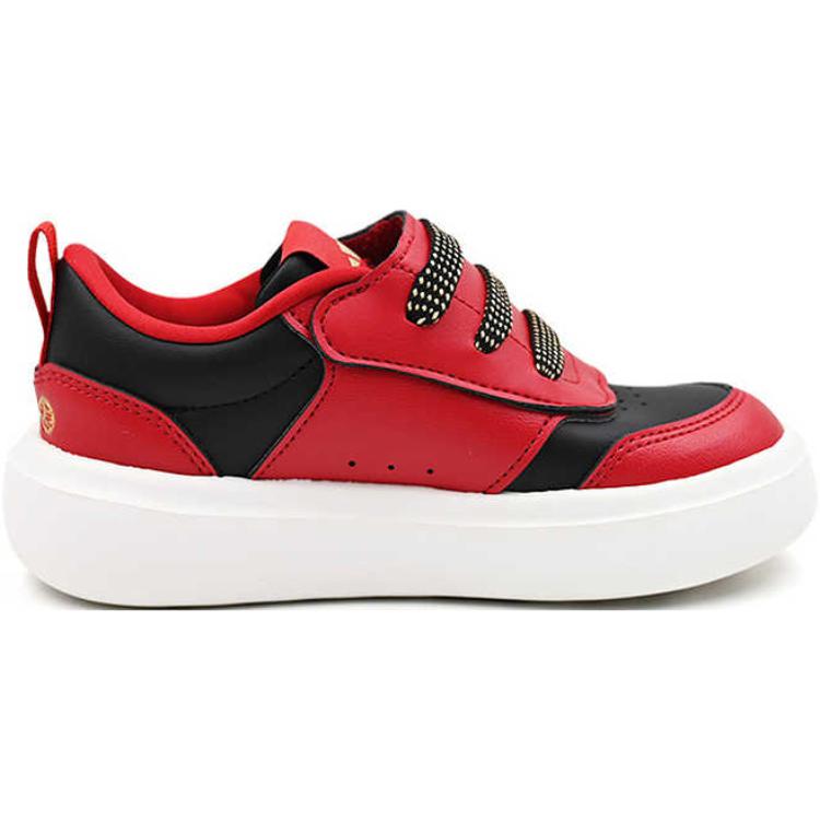 Adidas Park St Comfortable Simple Versatile Sports Non-Slip Wear-Resistant Low-Top Training Shoes Kids Sneakers Red Black JR3358