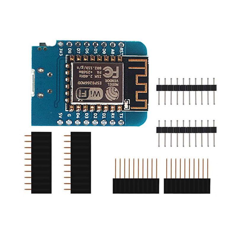 1/2PCS ESP8266 D1 Mini NodeMCU WiFi Development Board Mini Internet of Things WLAN Module 4MB Flash Micro USB Serial Chip Board