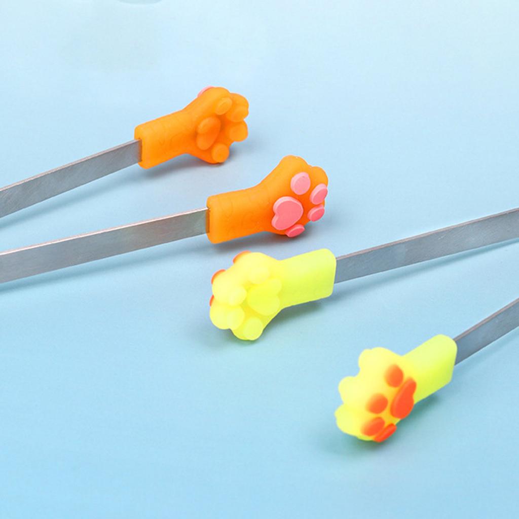 2Pcs Colorful Cats Paws Silicones Mini Tongs Perfect for Serving Snacks Sugar Candy Cookie Ice Cubes Kitchen Gadgets