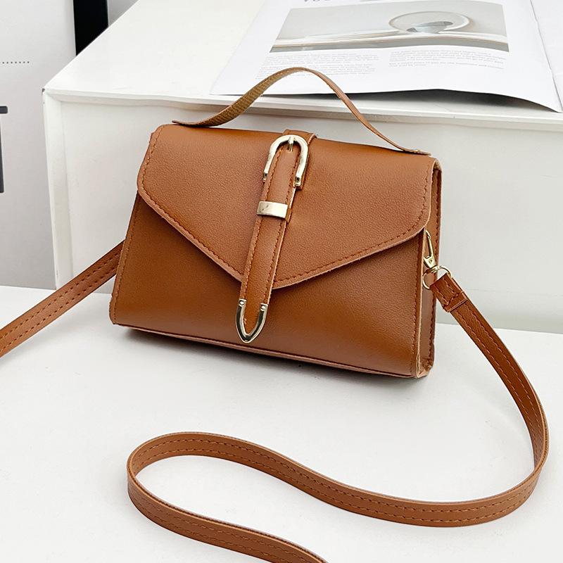 Small bag women's solid color small square bag new fashion niche casual shoulder messenger bag