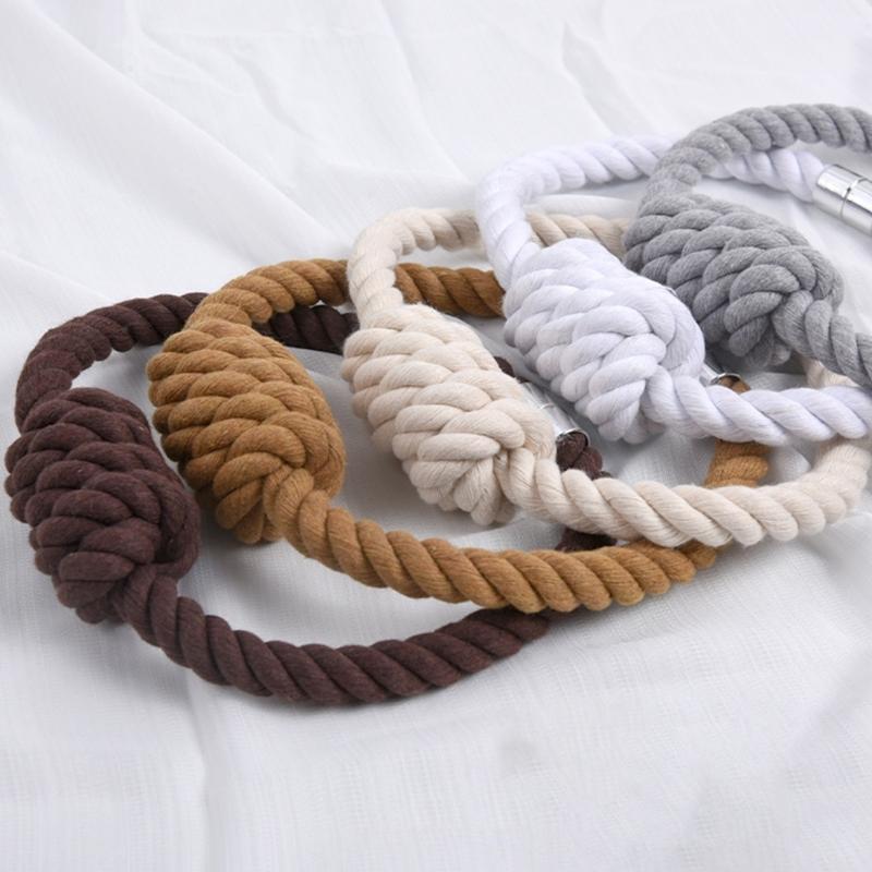 2pcs Decorative Curtain Clasps Holdbacks Strong Magnetic Dustproof Drapery Ties Modern Nordic Designing