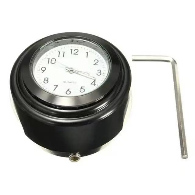 Motorradlenkeruhr Universelle Wasserdichte Lenker Zifferblattuhr Uhr Edelstahl Umbau Fahrrad Nachtsicht Stoßfeste Uhr