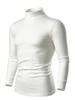 Simple Long-Sleeve Turtleneck Men's Work Long-Sleeve Top 3pcs Set, European and American Fashion Trend T-Shirt