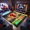 1PC Custom Name "Golden Soccer Moment" Theme Floor Mat Ideal for Living Room, Game Rooms, Office, Bedroom,Floor Mat Playful Design