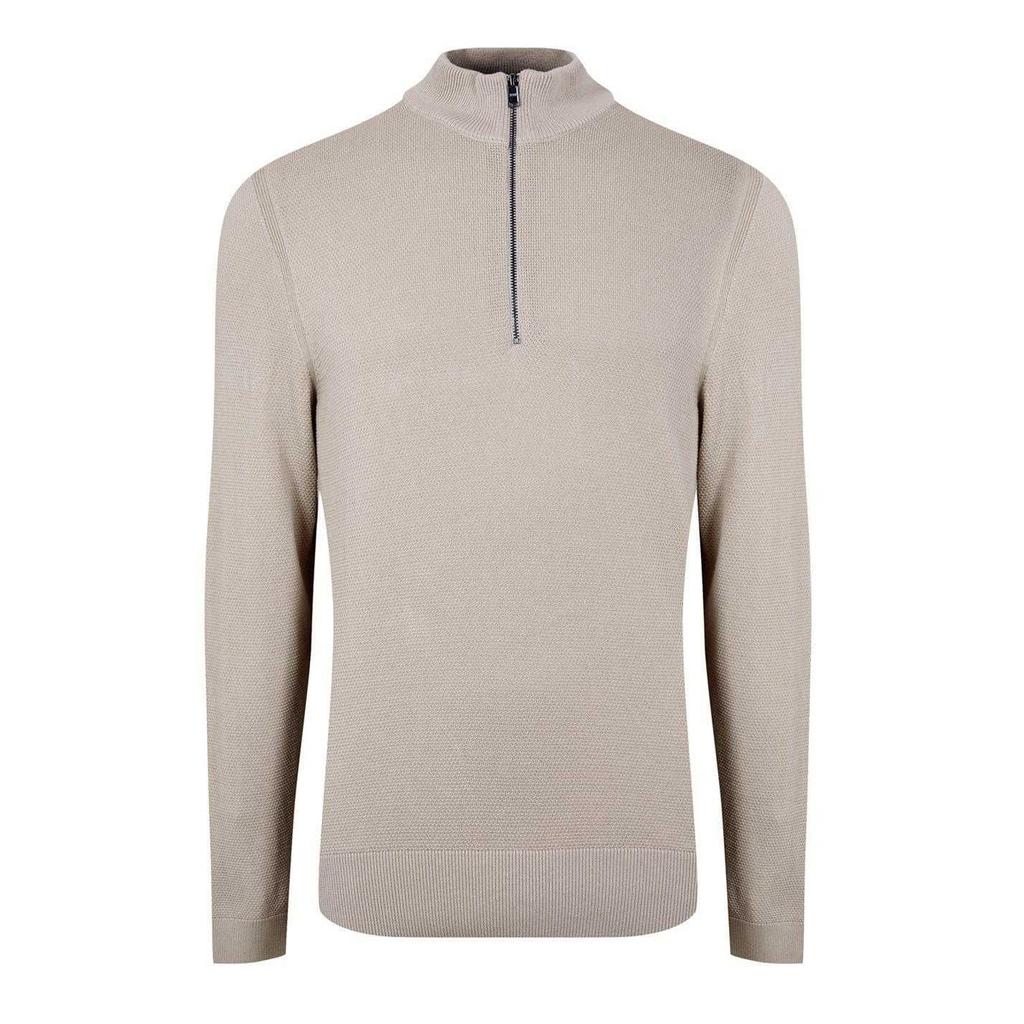 BOSS Mens Ebrando-P Knitted Half Zip Jumper