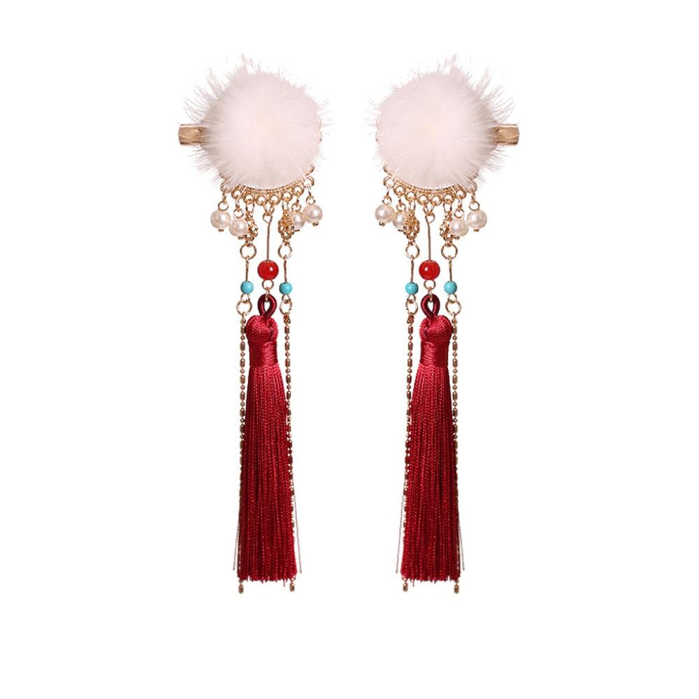 Pearl Ancient Hair Stick Chinese Style New Year Headdress Retro Tang Dynasty Hairpin  Jewelry