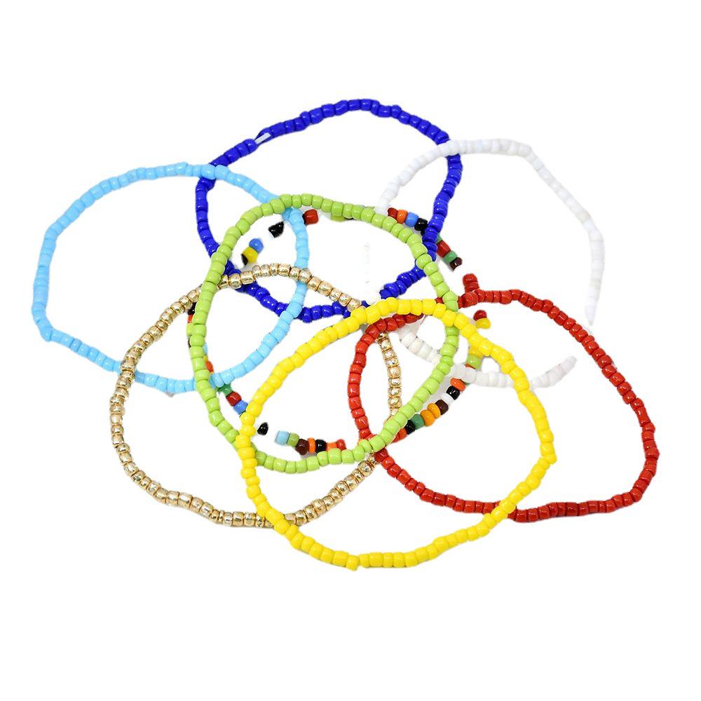 Trendy Geometric Beaded Multilayer Bracelet Set