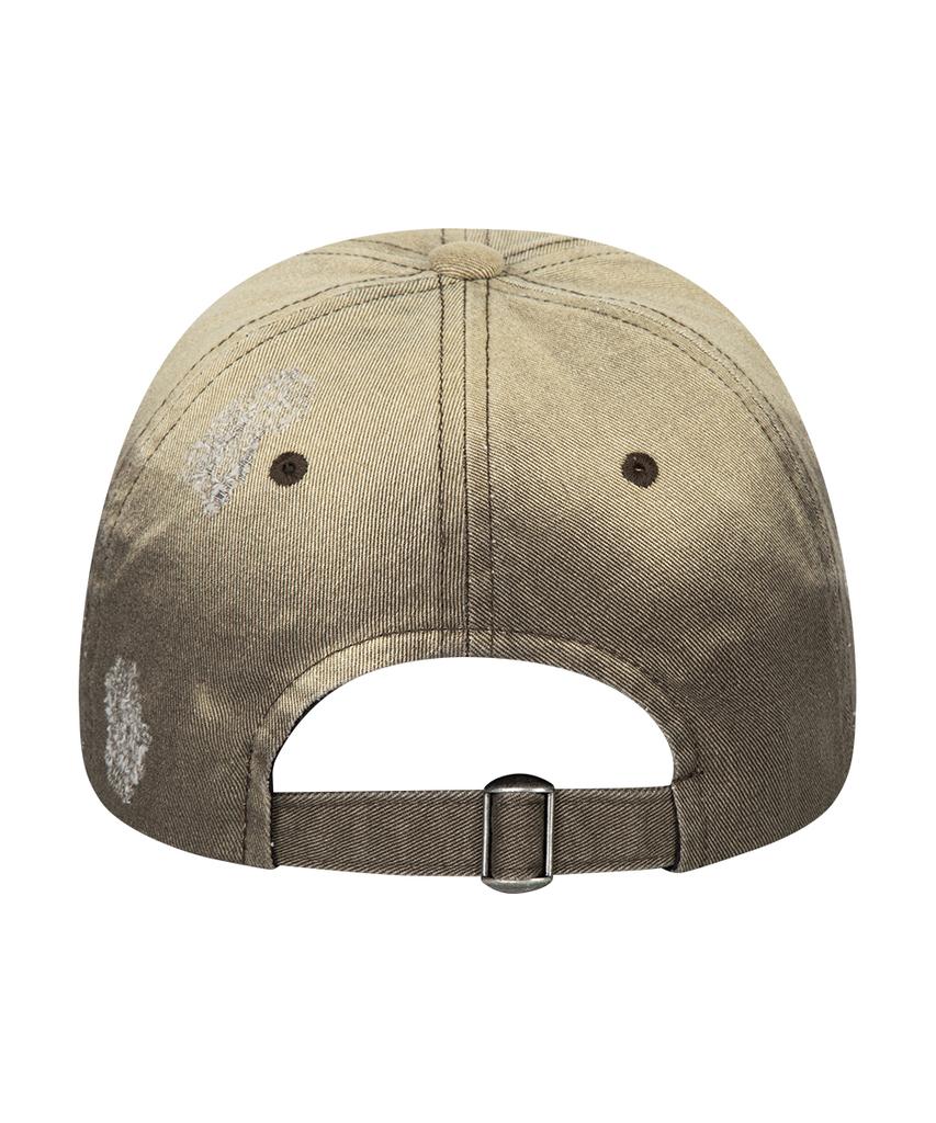 MAHAGRID Washed Metal Logo Ball Cap Brown(Mg2Esmab38A)