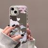 Love Heart Love Makeup Mirror Phone Case For IPhone 16 Pro Max 17 17E 16E 14 Pro 11 16 15 12 13 Cute  Shockproof Back Cover