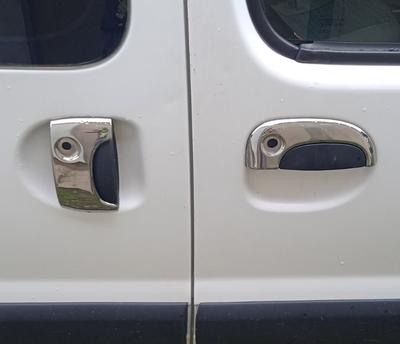 Handle Pads (stainless Steel) Two Front -2025 One Sliding for Renault Kangoo 1998-2008