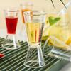 1PC Cocktail Shaker PP Measure Cup 20/40cc 10/20cc Double Shot Stackable Large Capacity Jigger Short Measuring Jugs