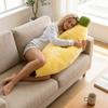 Plush Banana Shaped Sleeping Bag Stuffed Toy Soft Cushion Blanket for Kids and Adults Cuddly Novelty Design for Home Office Use